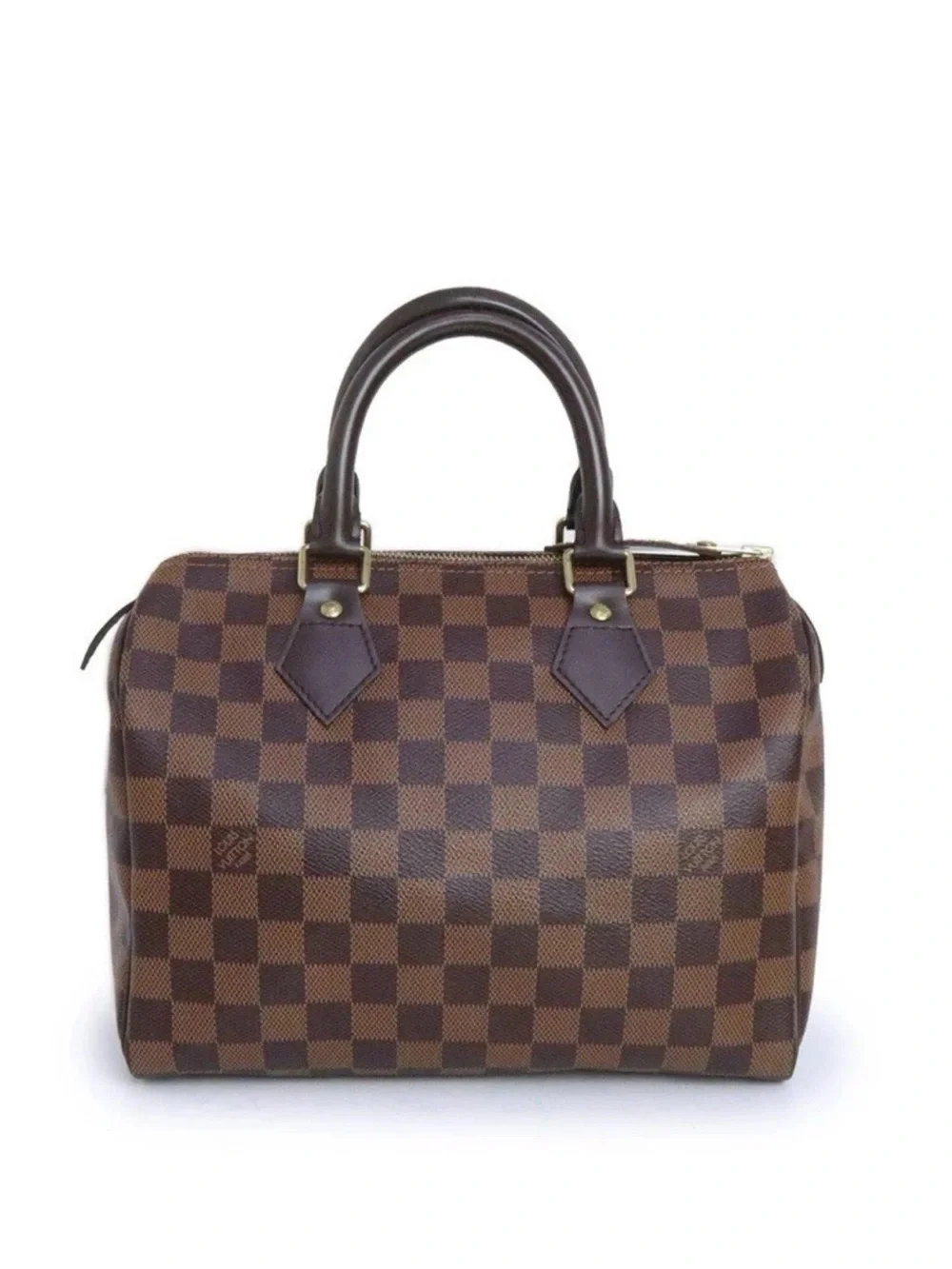 Louis Vuitton Damier Ebene Brown Top-Handle Tote